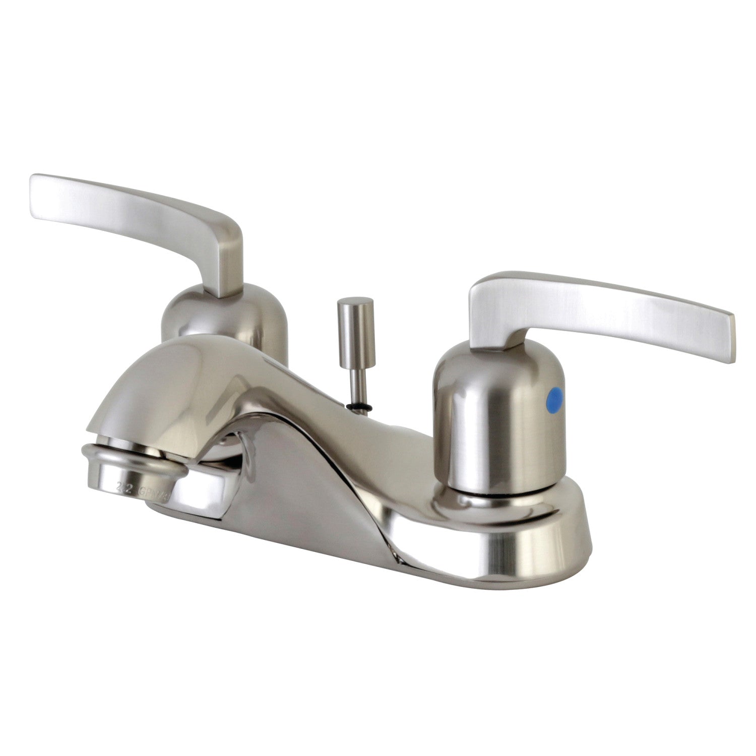 Kingston Tulare FB5628EFL - Centurion Double-Handle 3-Hole Deck Mount 4-Inch Centerset Bathroom Faucet with Pop-Up Drain, Brushed Nickel — image 1